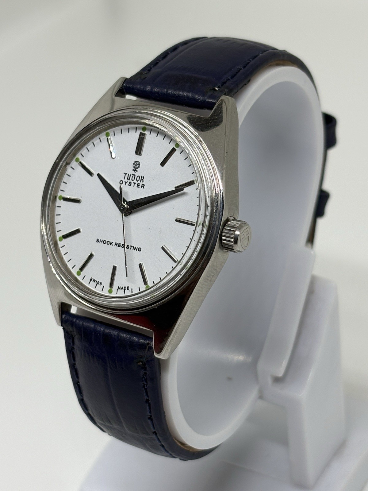 Vintage Tudor Oyster 17 Jewels Manual Winding Swiss Made Men’s Watch White Dial