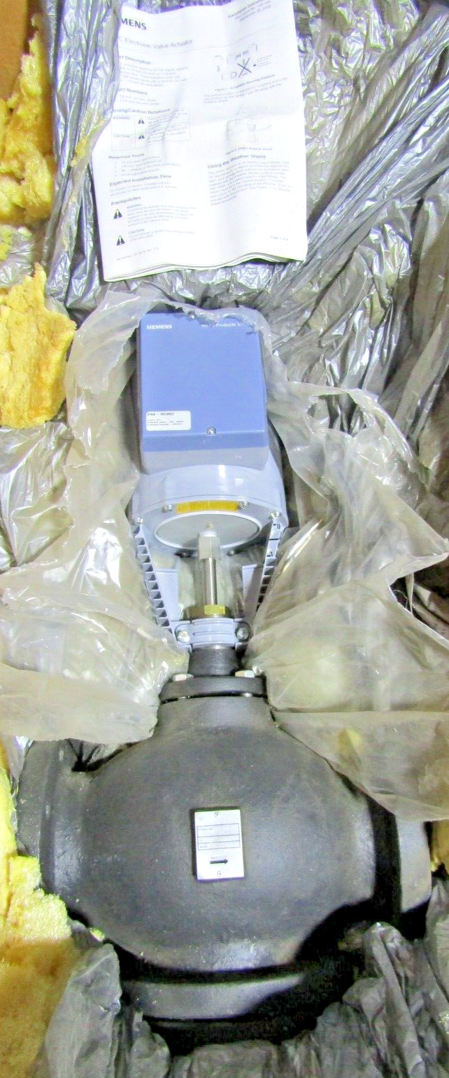 🔥 NEW SIEMENS SKC62U ACTUATOR 24VAC WITH FLOWRITE 599 SERIES 4″ VALVE 294-05992
