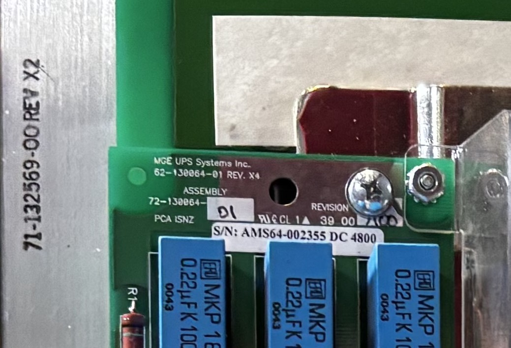 APC 72-132385-00 / 62-130064-01 Inverter Assembly 800KVA — For MGE UPS Systems