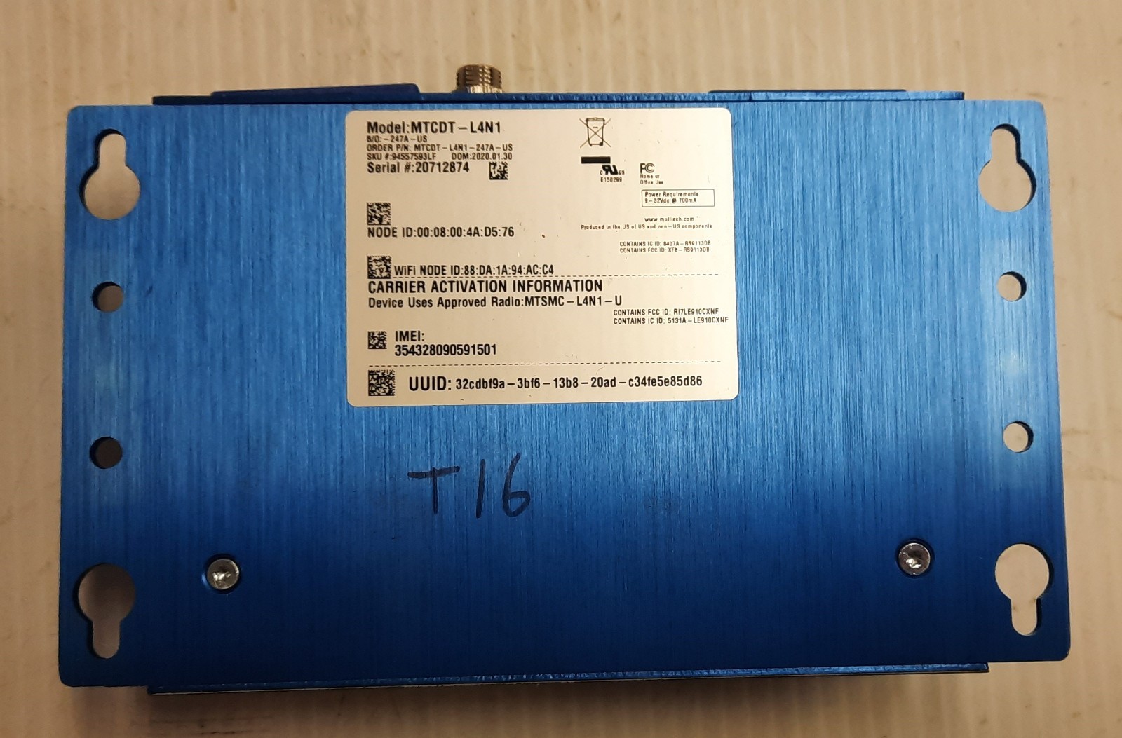 Multitech MTCDT-L4N1 Programmable Gateway