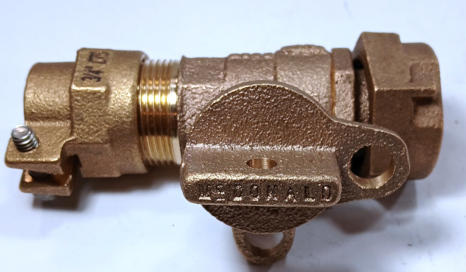 1 NEW MCDONALD 76104-22 3/4″ CTSxCTS BRASS BALL VALVE CURB STOP NNB *MAKE OFFER*