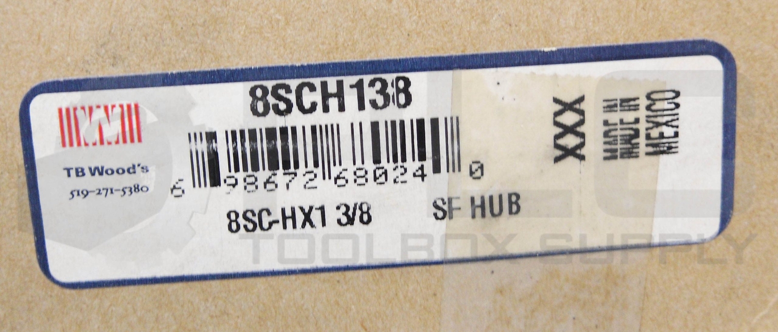 NEW TB WOODS 8SCH138 SF HUB 1-3/8″ BORE 8SC-HX1 3/8 *READ*