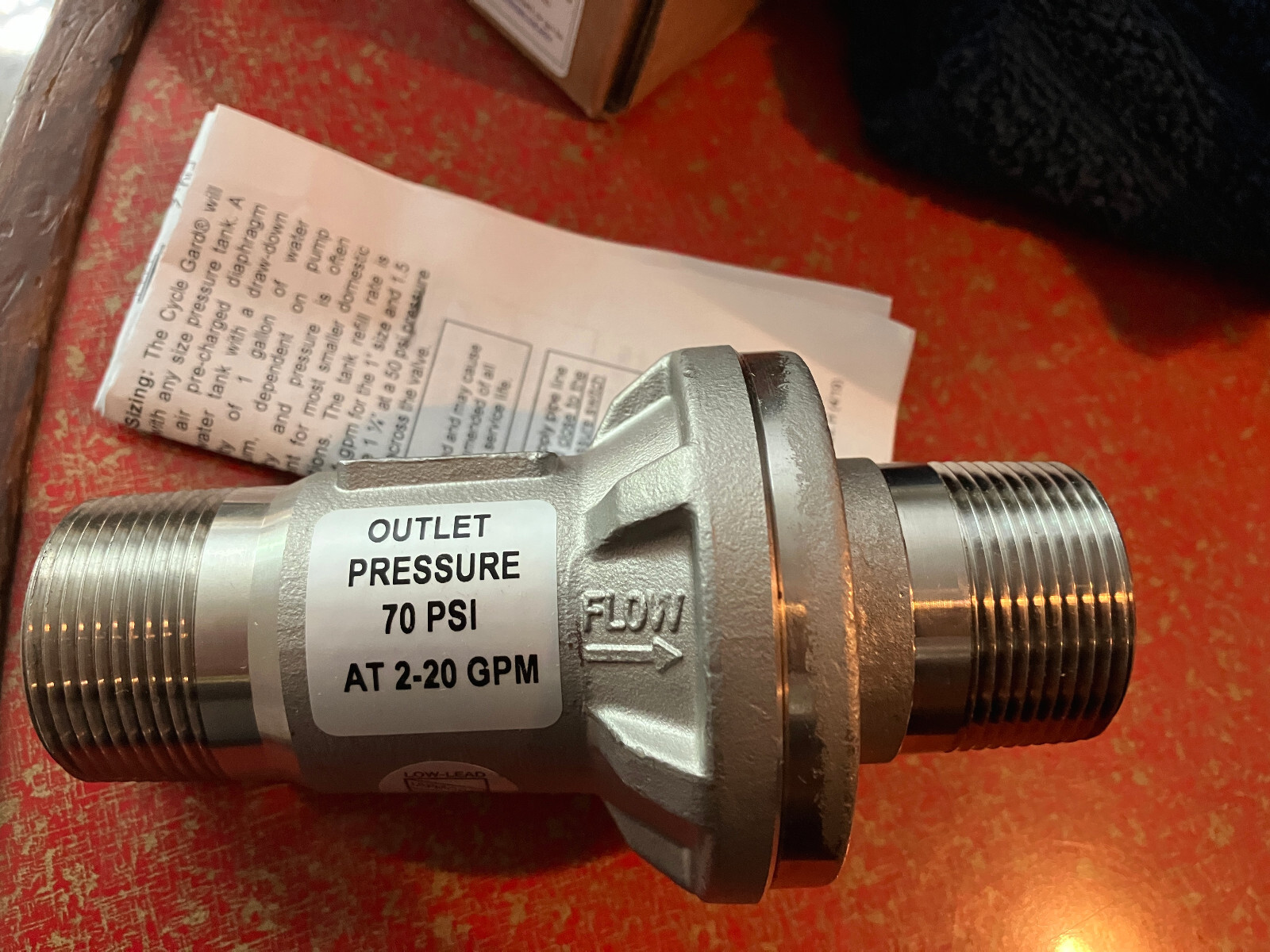 Flowmatic Cycle Gard C153S6  P/N C153002S6C-3 Pump Cycling Flow Control Valve
