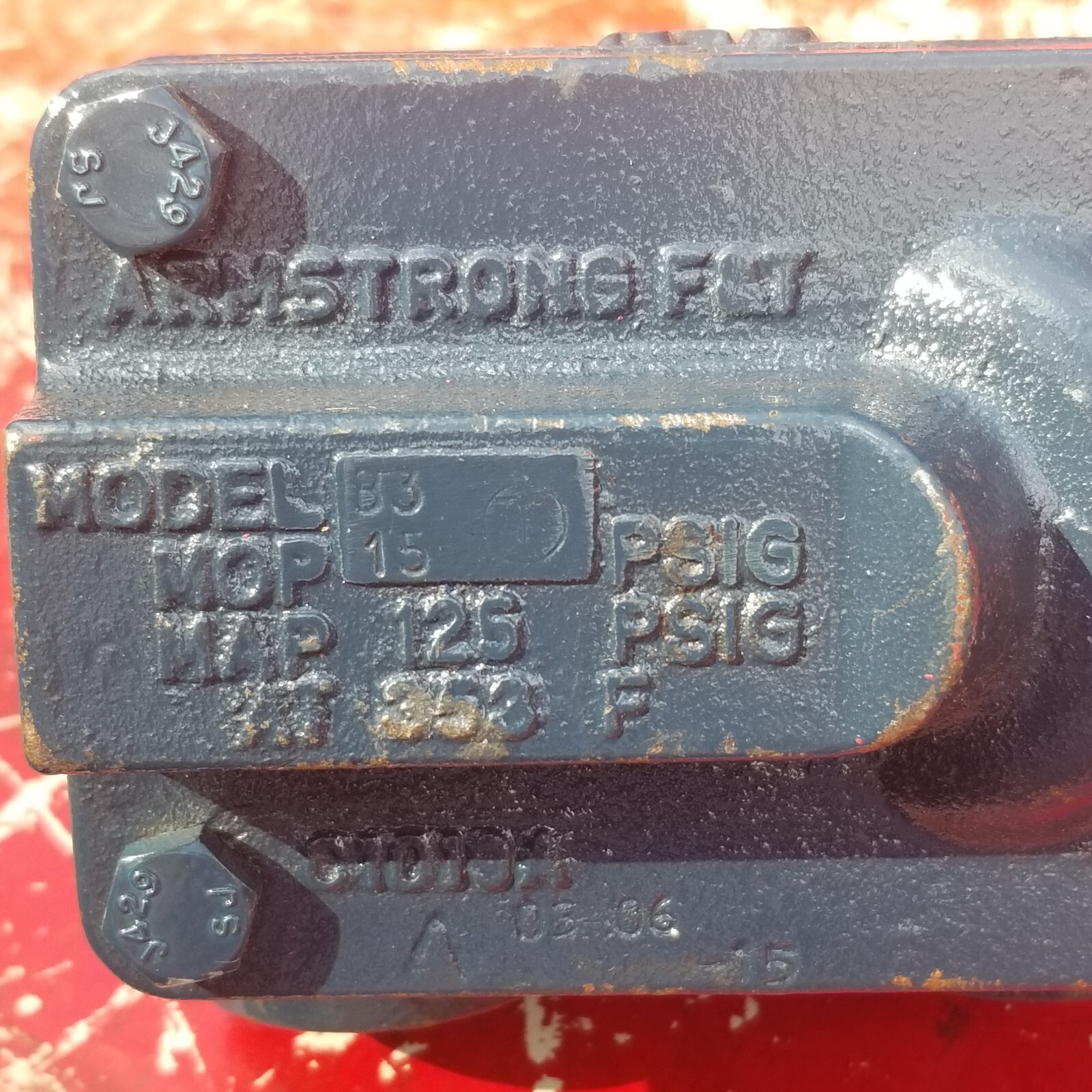 Armstrong F&T 15-B3 Steam Trap Model 15-B3 Mop 15 Map 125 PSIG