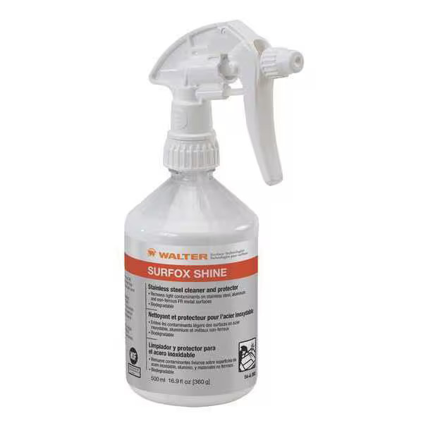 Walter Surface Technologies Stainless Steel Cleaner,16.9 oz. 54A093 Walter