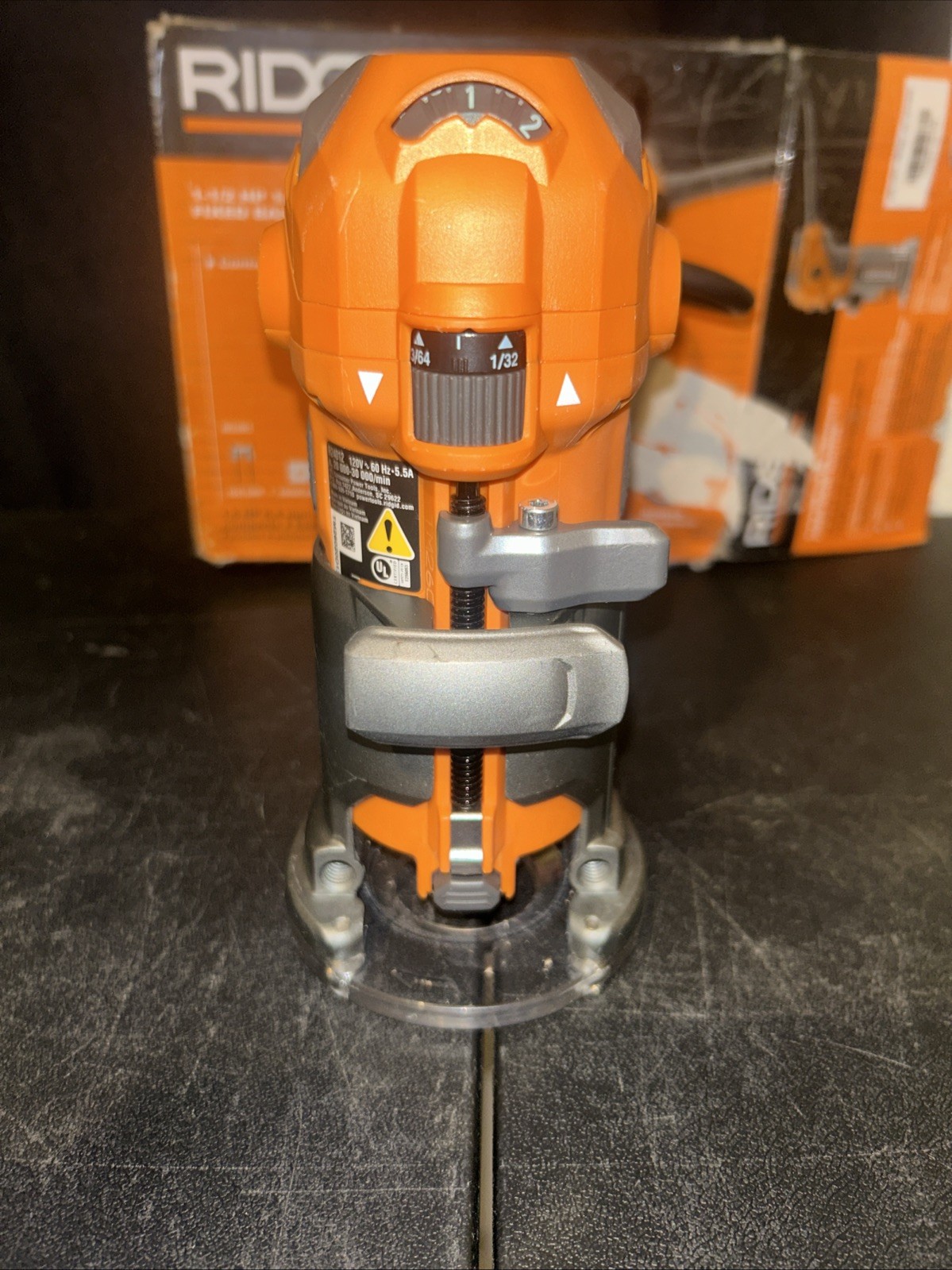 Ridgid R24012 1.5 HP 1/4 In. Corded Compact Fixed Base Router