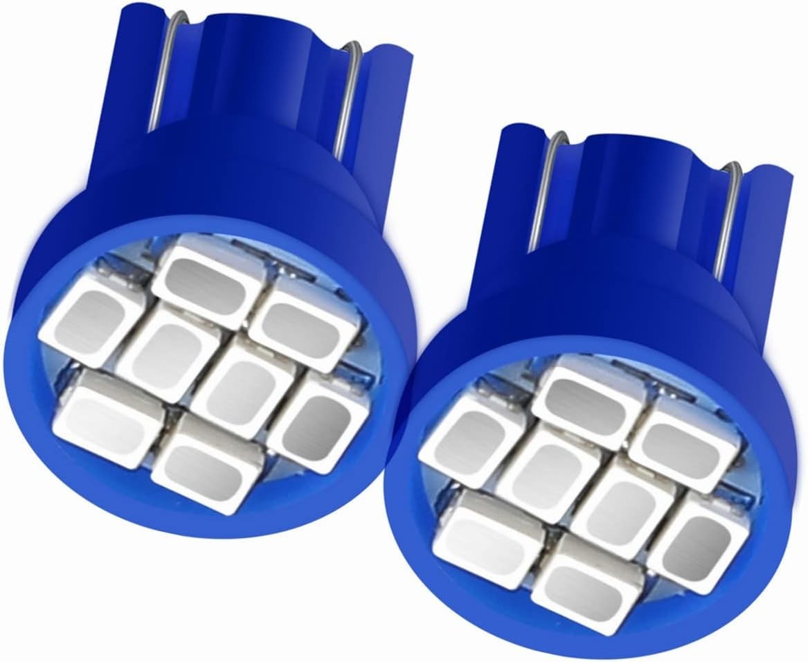 T10 194 168 LED Instrument Gauge Cluster Dashboard Bulbs 10-Pack Blue