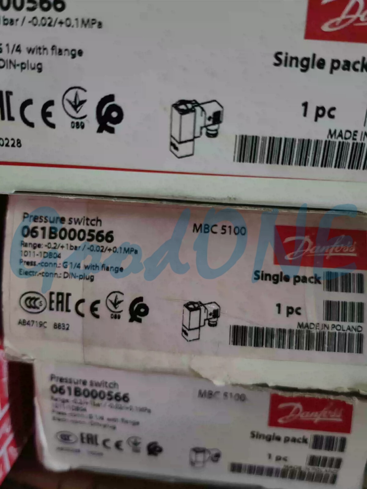 1PC New Danfoss MBC5100 Pressure Switch 061B000566