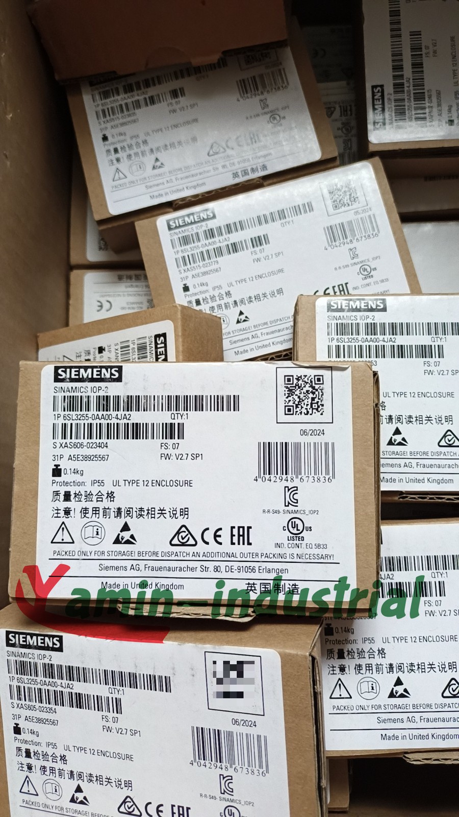 1PCS Brand New In Box Siemens 6SL3255-0AA00-4JA2 Expedited Shipping DHL