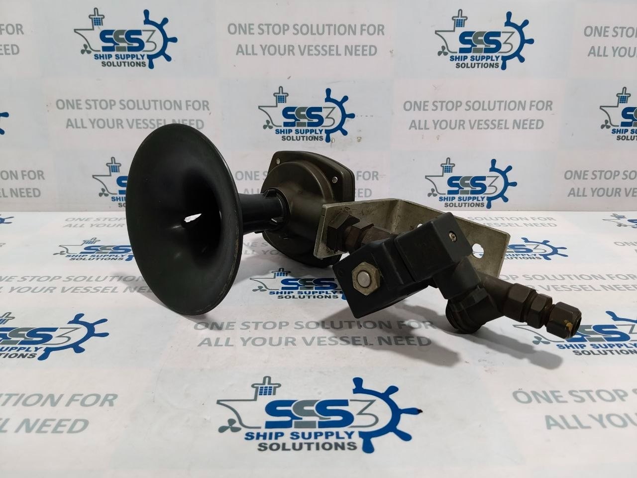 Kockum Sonics Tyfon MKT 75/800 Air Horn With Solenoid Coil 24VDC Sweden