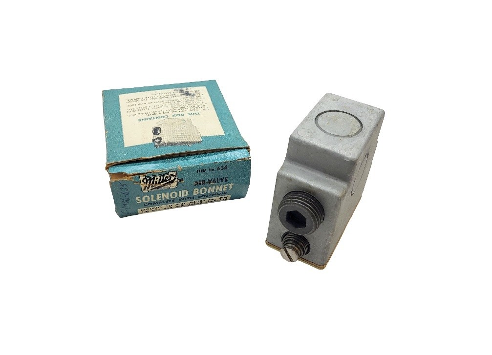 NEW MILLER FLUID POWER 635 AIR VALVE SOLENOID BONNET 115VAC A-621-04-10 *READ*