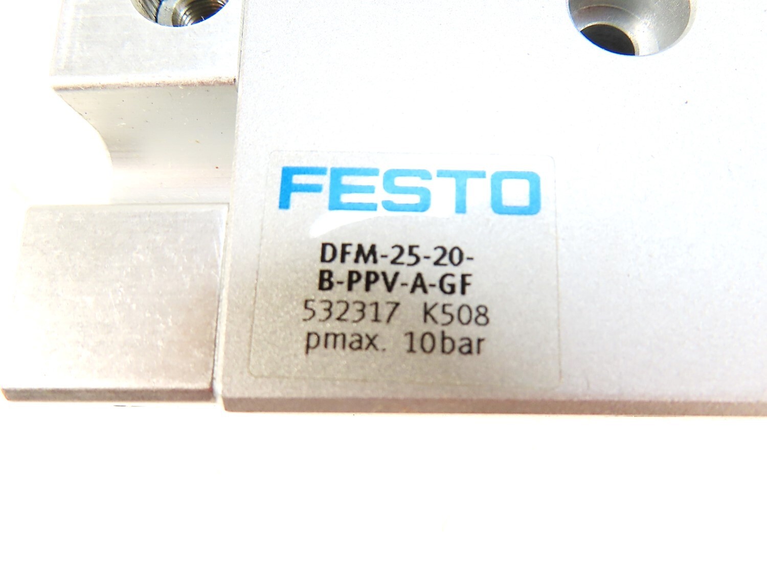 Festo DFM-25-20-B-PPV-A-GF Guided Drive Cylinder 25mm Piston x 20 mm Stroke NEW