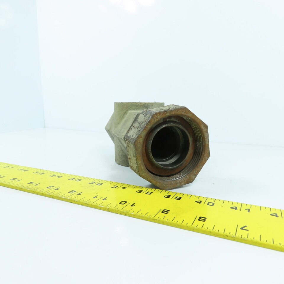 Midwest 350SS 1-1/4″ NPT Stainless Sight Flow Indicator Glass 125 PSIG Max 200-Â