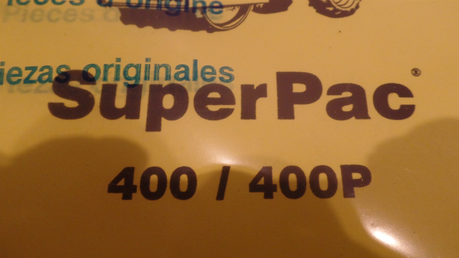 SUPERPAC MODEL 400 / 400P INSTRUCTION & SERVICE MANUAL L-0400, L0400, 1110171