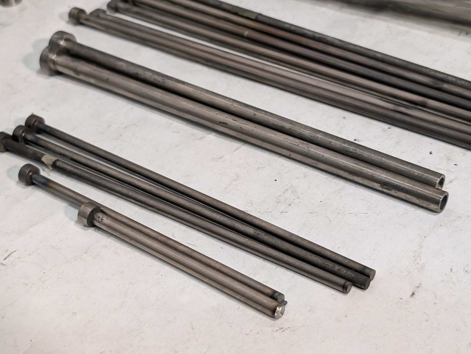 Lot of 40+: Assorted Mold Straight Bushings, Punch Pins, Ejector Pins, More