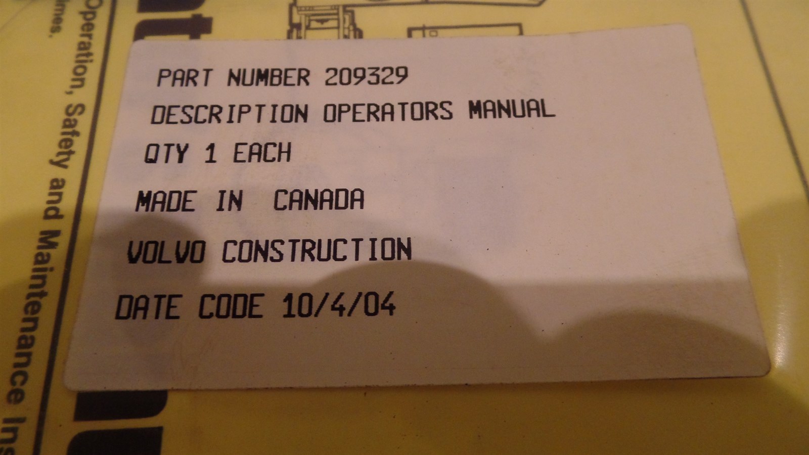 SUPERPAC COMPACTION MODEL A421 / A471 OPERATORS MANUAL,