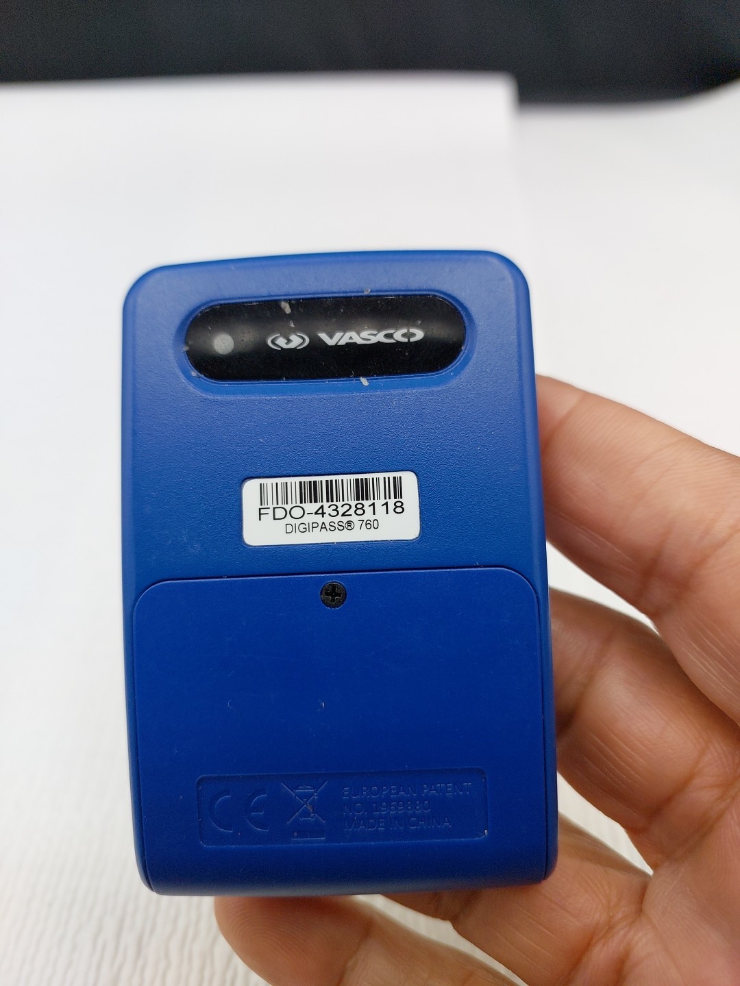 VASCO Digipass 760 Digital Authentication Device BBVA BANCOMER Bank Powered On