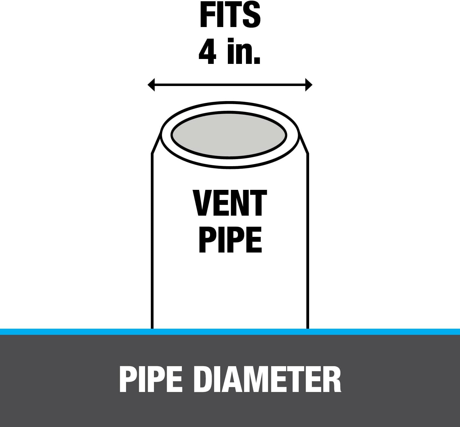 Oatey 12959 Aluminum No-Calk Roof Flashing 12″ X 15″ Base, 4″ Pipe Diameter