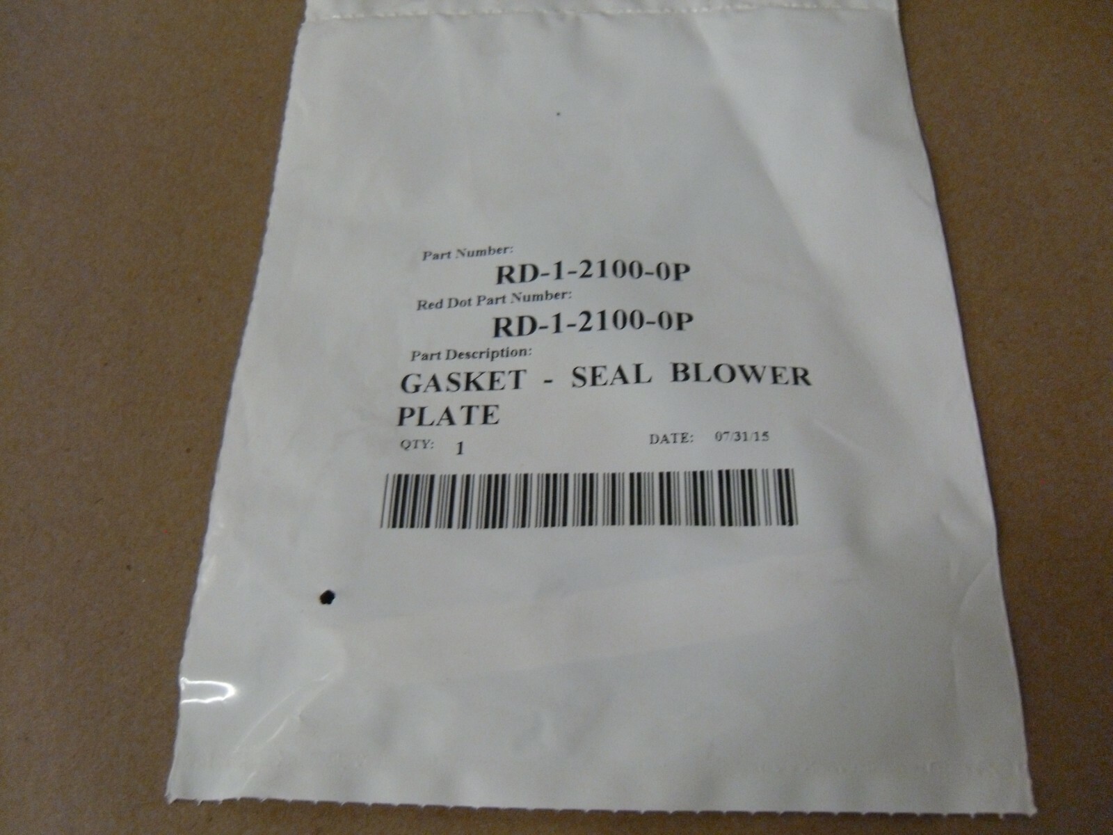 (Qty 21) RD-1-2100-OP RED DOT GASKET