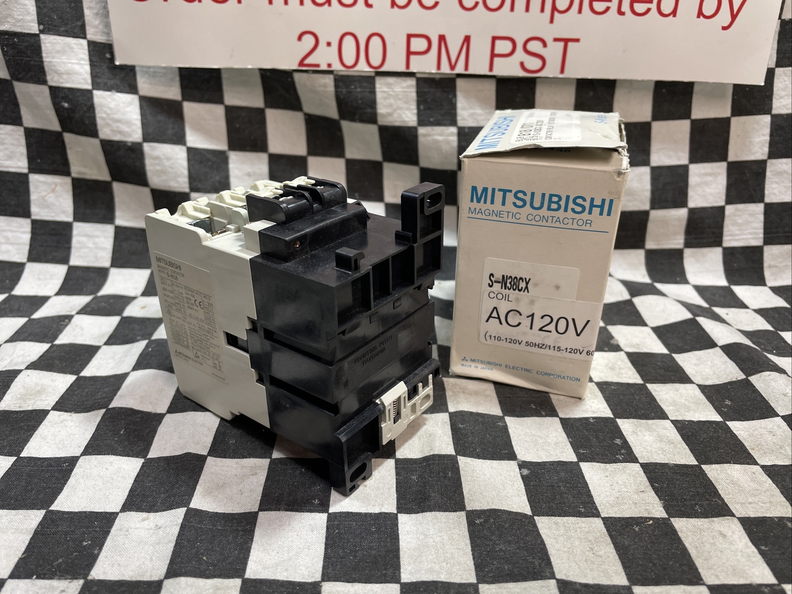 MITSUBISHI CONTACTOR 110V-120V, S-N38(CX)AC120V, S-N38CXAC120V #1175E17