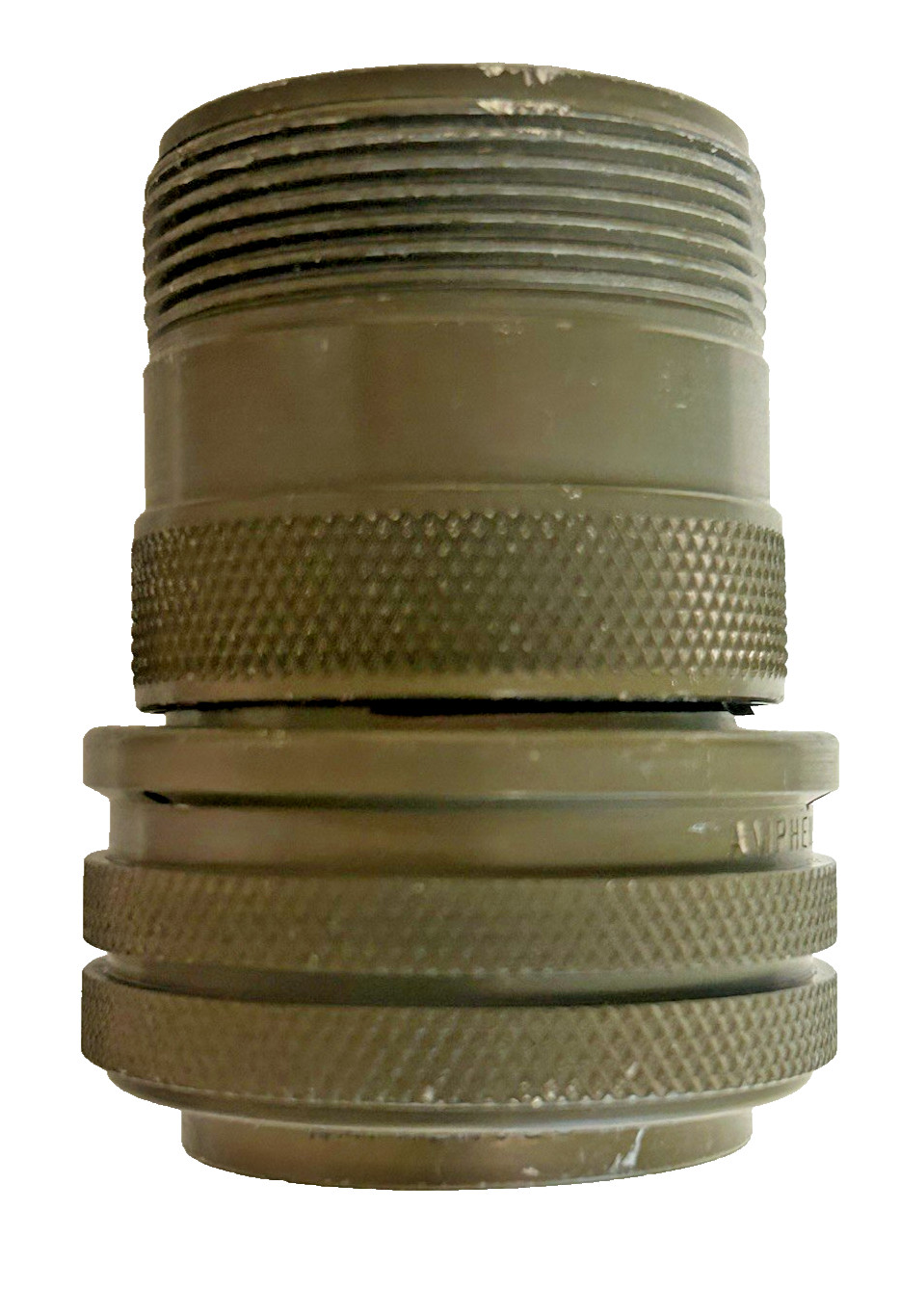 Amphenol Milspec 2 pin connector, PN MS3106A24-9P. NSN 5935-00-199-2604, NOS.
