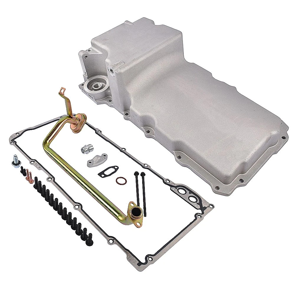 Conversion Swap Oil Pan Low Profile Retrofit Kit Satin Fits for LS1 LS2 LS3 LS6