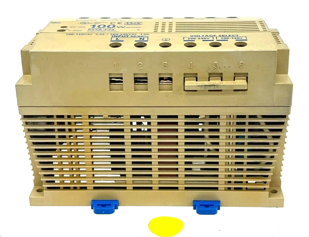 IDEC PS5R-E24 AC/DC POWER SUPPLY SINGLE OUTPUT 100 W 50/60 HZ OAL 5-3/4″