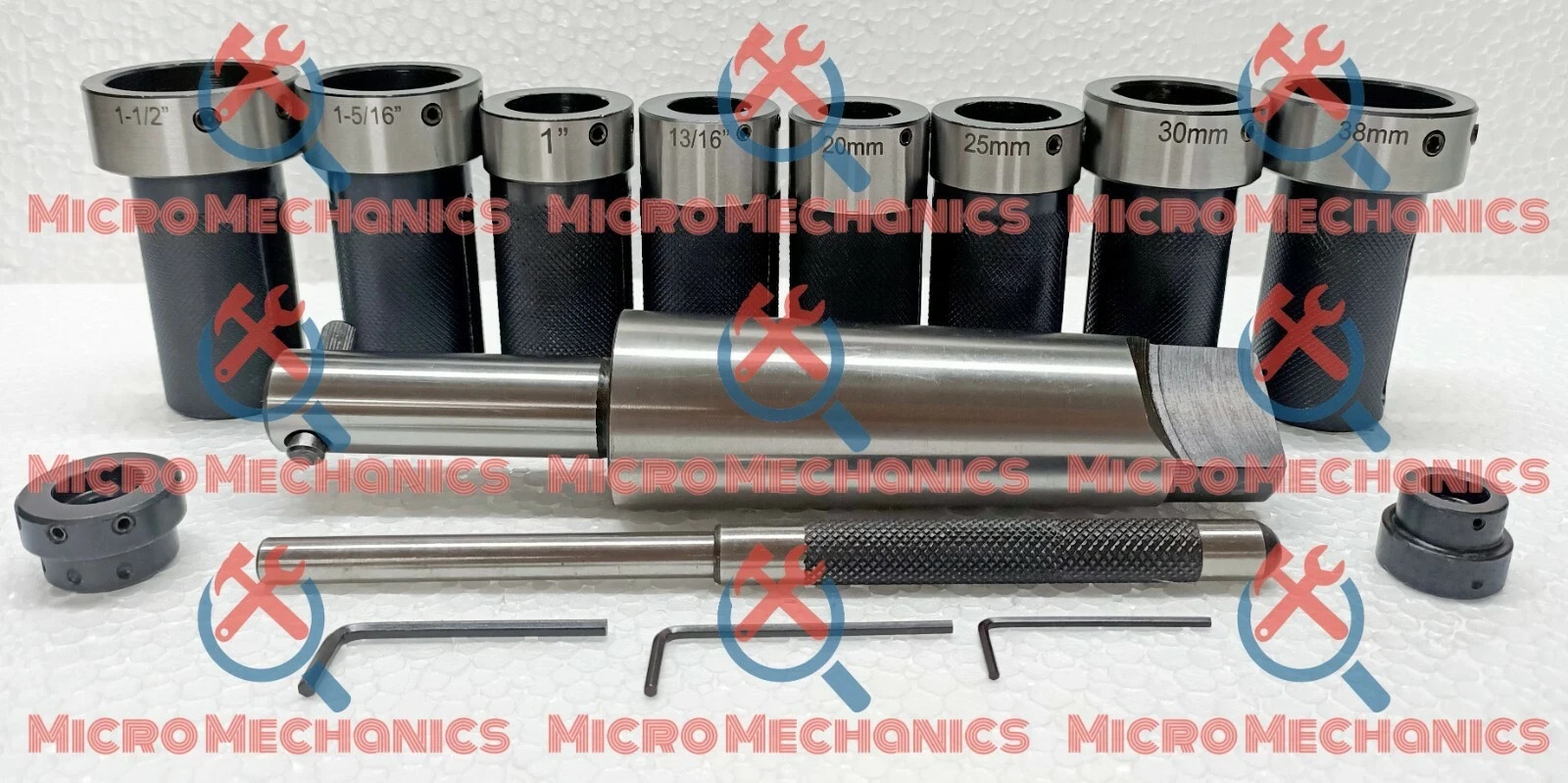 10x Die Holder Kit For Lathe Tailstock Morse Taper # 5 Sliding Action- Inch & MM