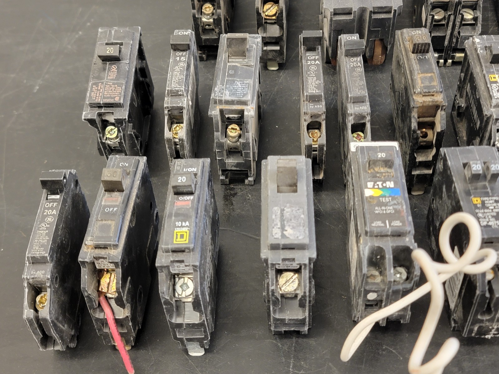 Lot of 55 Circuit Breakers Various Amps See Photos PRE-OWNED.