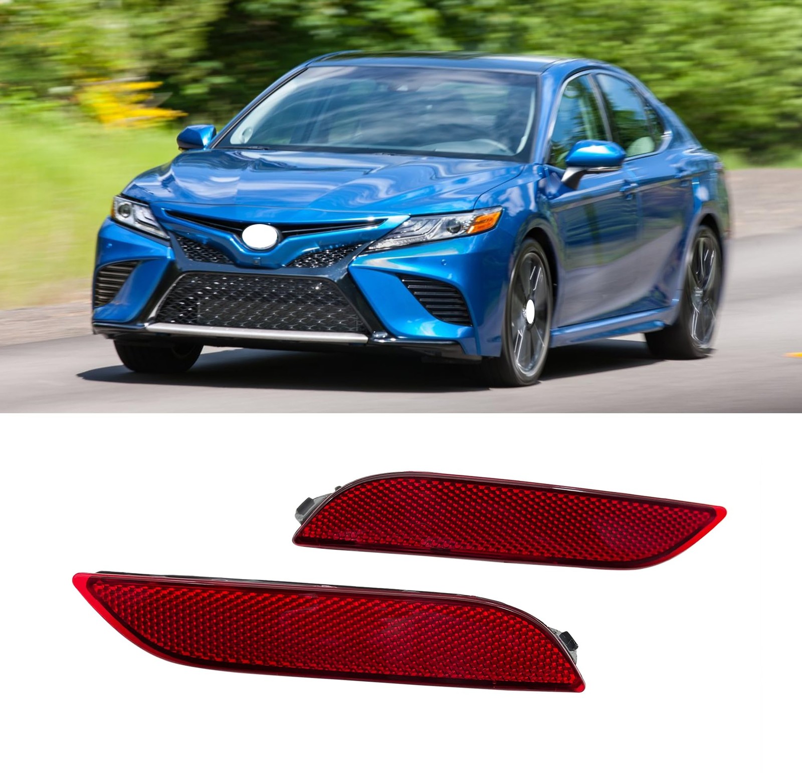 Rear Bumper Lights Lamp Reflector Lamp For Toyota Camry 20182021