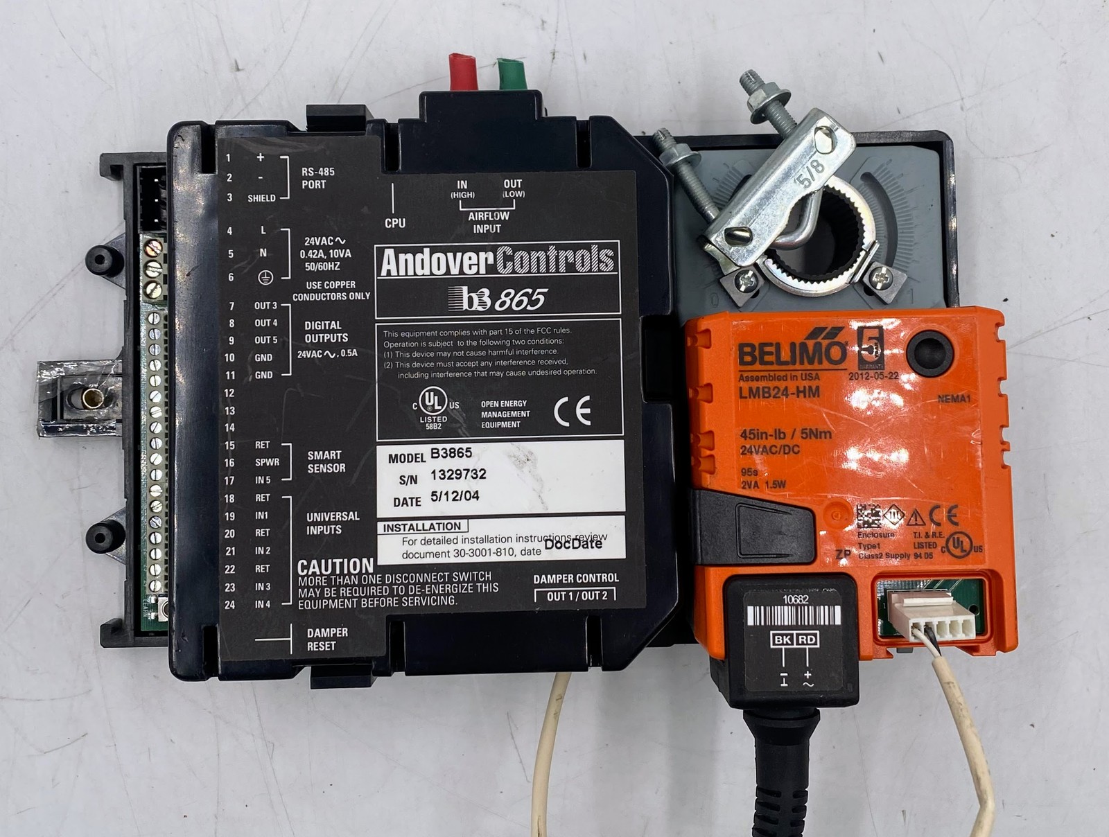 Andover Controls B3865 VAV Controller With LMB24-HM Actuator