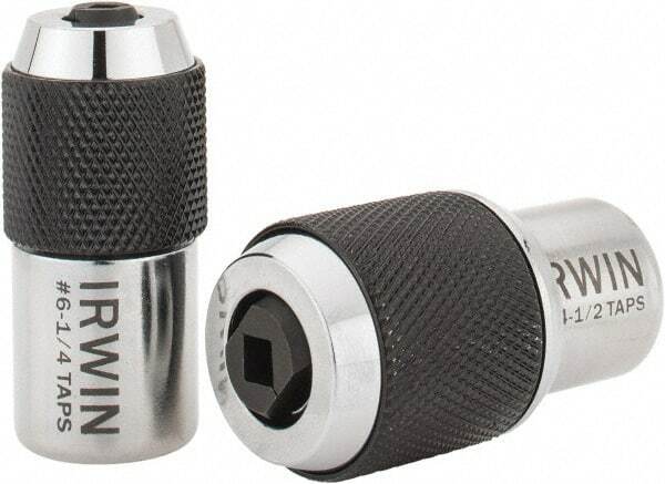 Irwin Hanson #0 to 1/2″ Tap, Tapping Adapter Set 3/8″ Shank Diameter, 2 Adapters