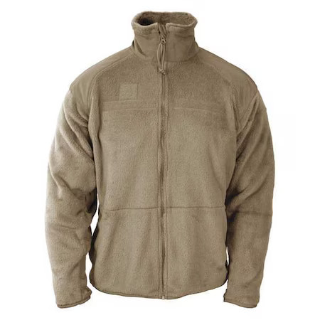 Propper F54880e233xl3 Jacket, 100% Polyester Fleece, Nylon, Zip, Tan, L/Xl