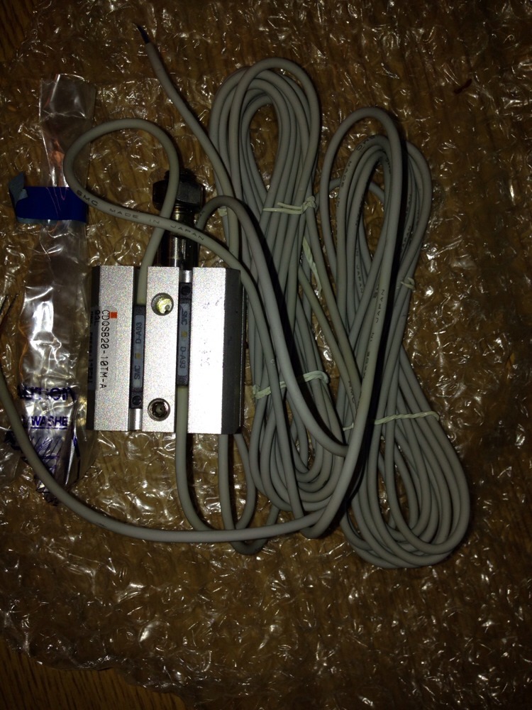 SMC CDQS20-10TM-A93L, CDQSB20-10TM-A93L, CYL COMPACT W/2 Cable D-A93 #1647B31