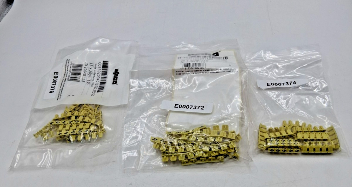 Wago 2004-115 Terminal Block Marker – Lot of 75