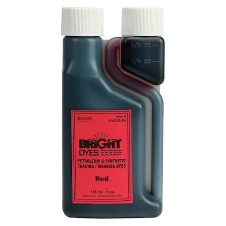 Kingscote 506250-R4 Dye Tracer Liquid, Liquid, Red, 4 Oz