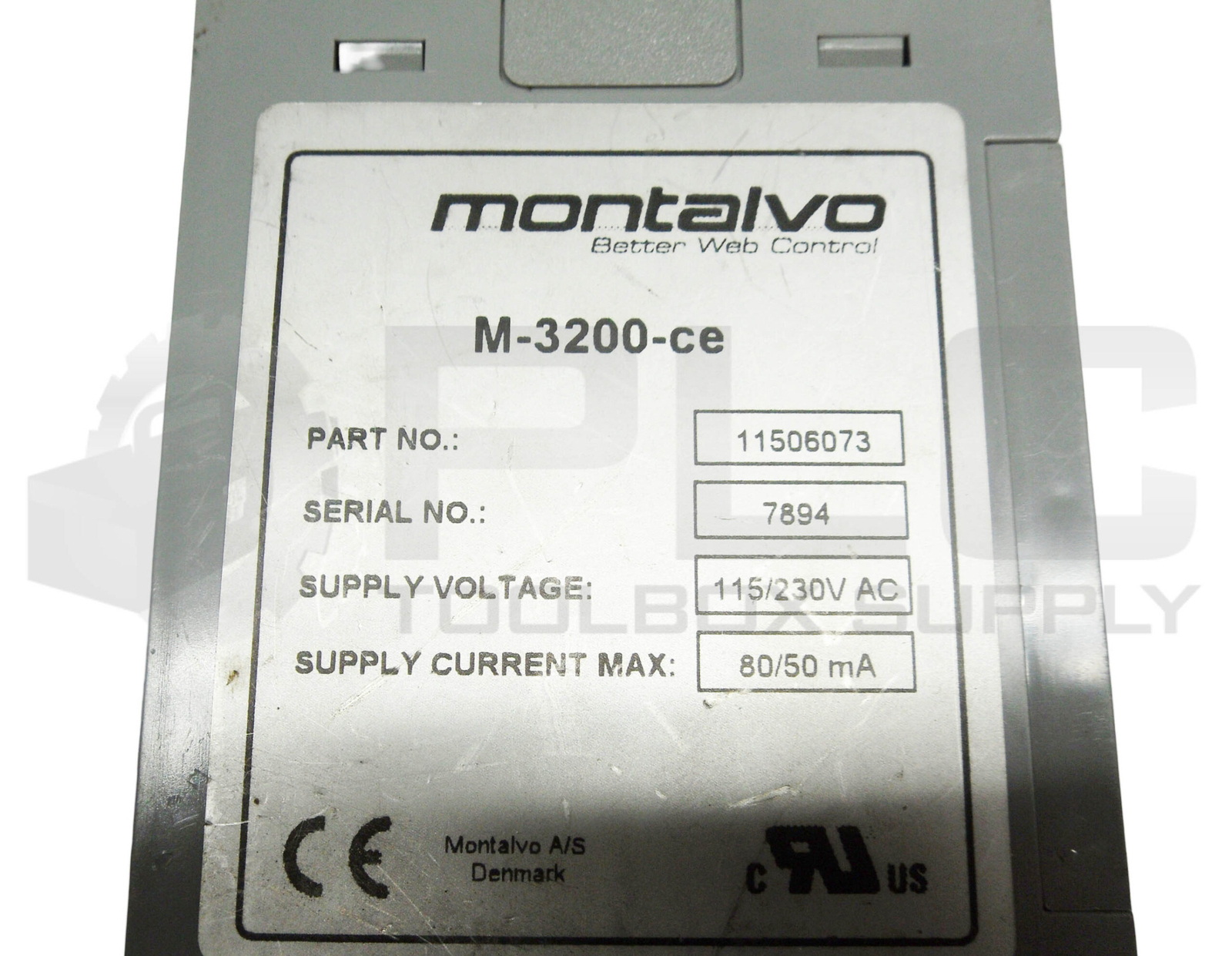 MONTALVO M-3200-CE LOAD CELL AMPILIFER 115/230VAC 80/50MZ 114506073