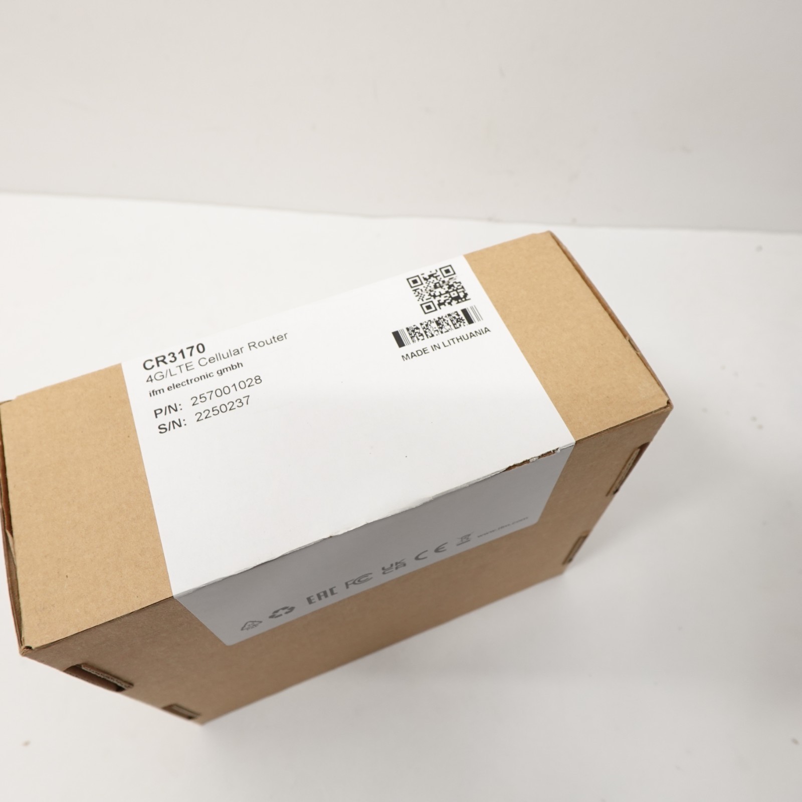 IFM CR3170 4G LTE Cellular Router P/N 257001028 New in Box Made in Germany