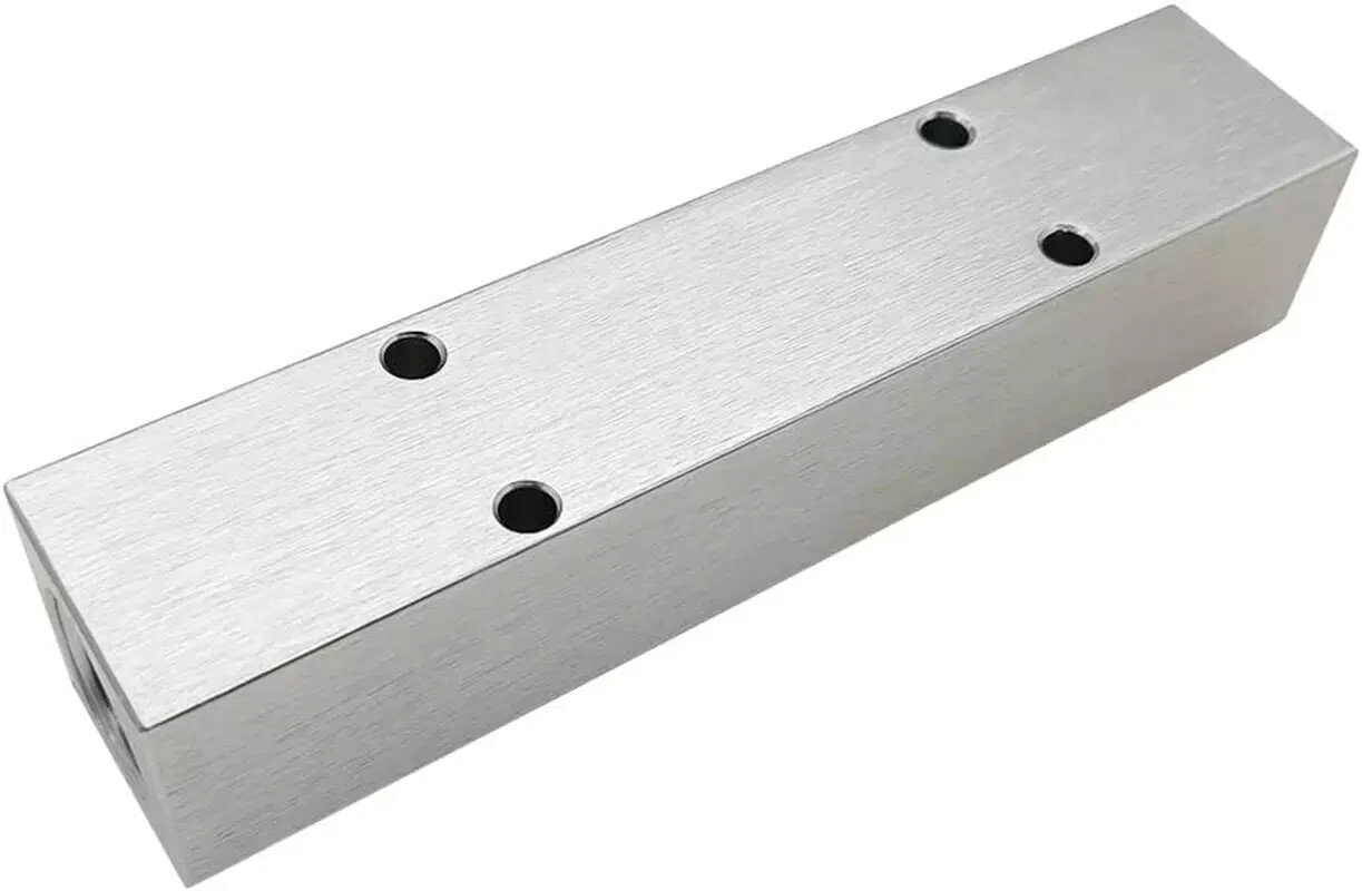4 Way 6 Port Air Manifold 1/2″ NPT Supply Port 1/4″ NPT Outport with Mounting Ho
