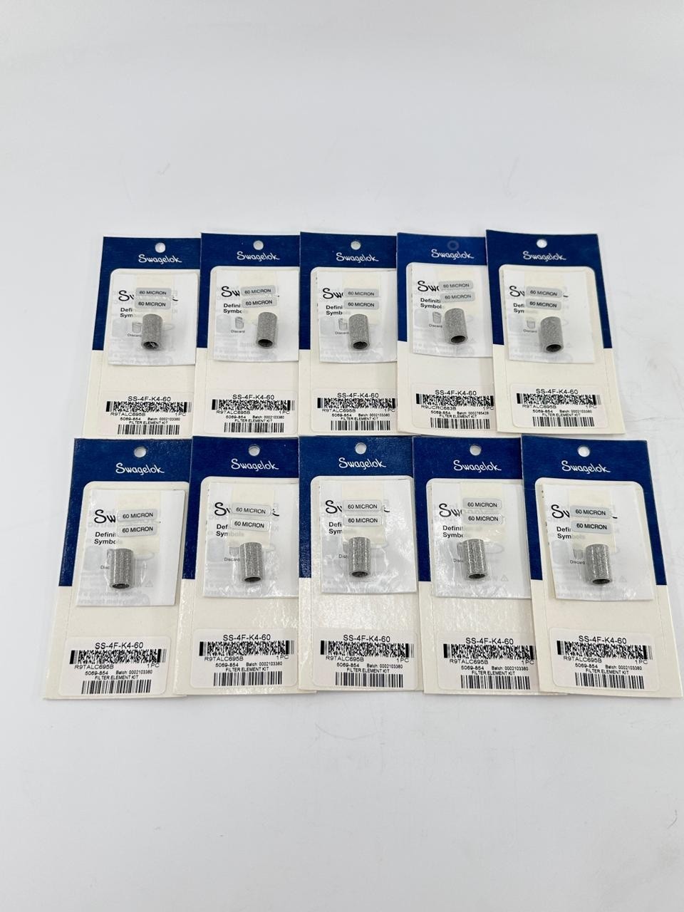 SWAGELOK FILTER ELEMENT KIT SS-4F-K4-60 – LOT OF 10 PCS
