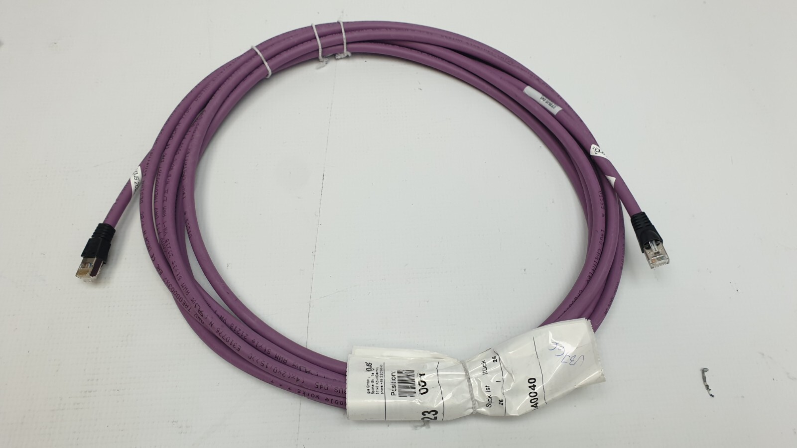 igus Chainflex Ethernet Cable, CAT5e, 6m, CFBus.045, E310776 New