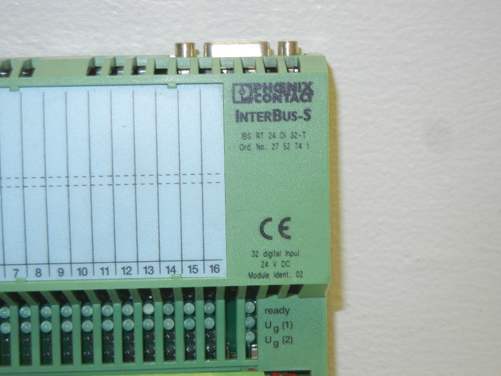 PHOENIX CONTACT 2752741 USED INTERBUS-S IBS RT 24 DI 32-T INPUT MODULE 2752741
