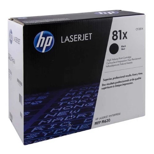 HP 81X CF281X Genuine Black High Yield LaserJet Toner Cartridge M605 M606 M630