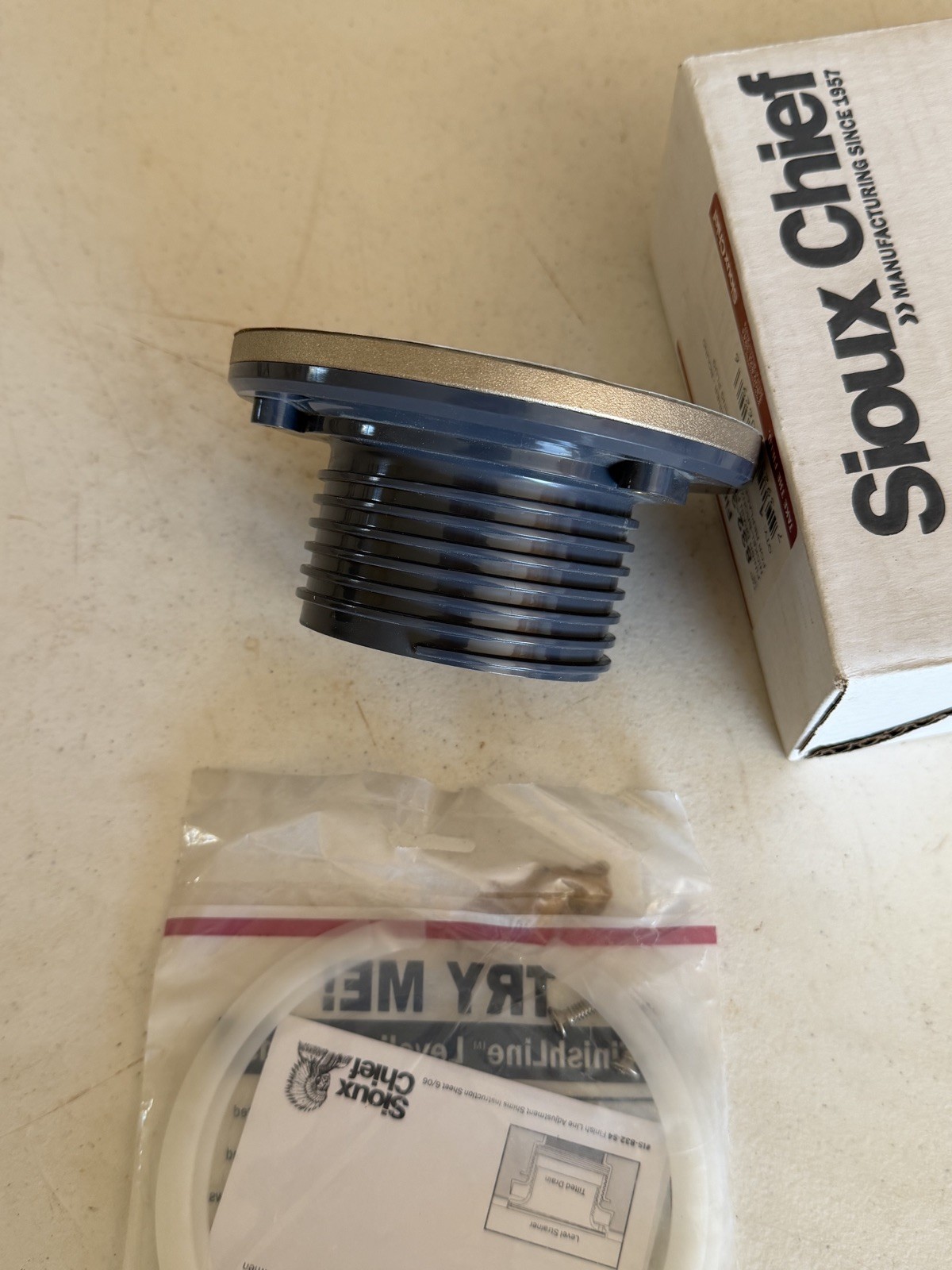Sioux Chief 832-3HNR FinishLine 3 Inch Adjustable Floor Drain Nickel Bronze
