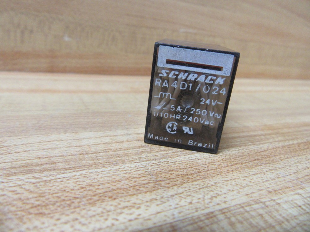 Schrack RA4D1/024 Relay RA4D1024 (Pack of 3)