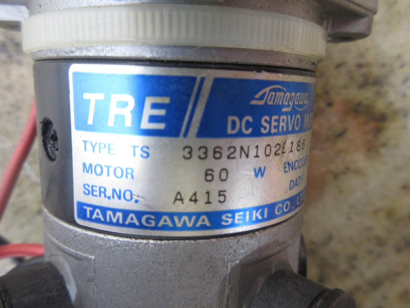 TAMAGAWA DC SERVO MOTOR TYPE TS 3362N102E186 1997 TS3362N102E186 EACH 1