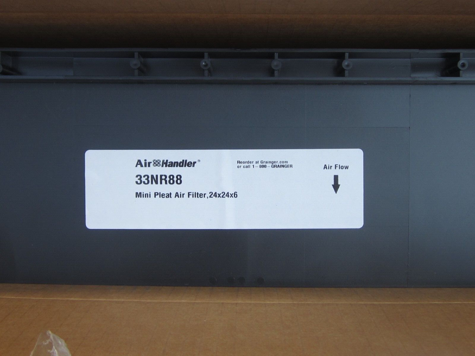 AIR HANDLER 33NR88 MINI PLEAT AIR FILTER 24X24X6 , NOS