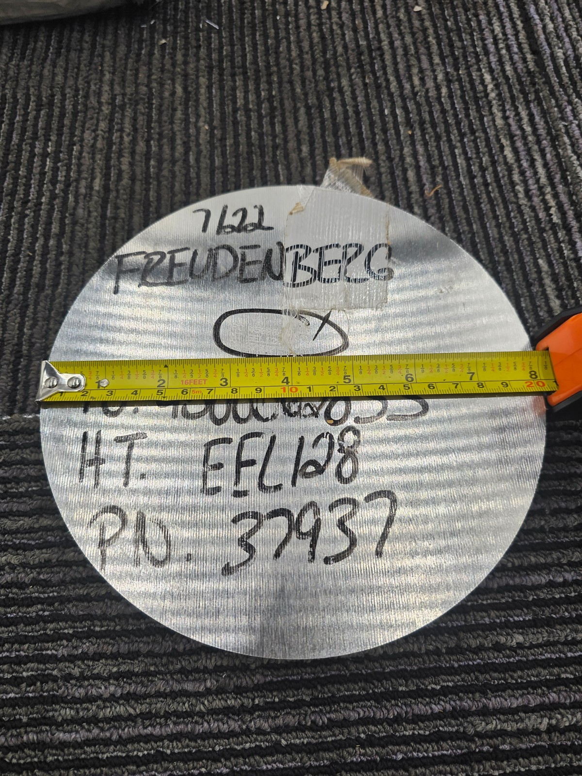 Freudenberg 4500062833 37937 Round Steel 8 Inches Diameter Flange