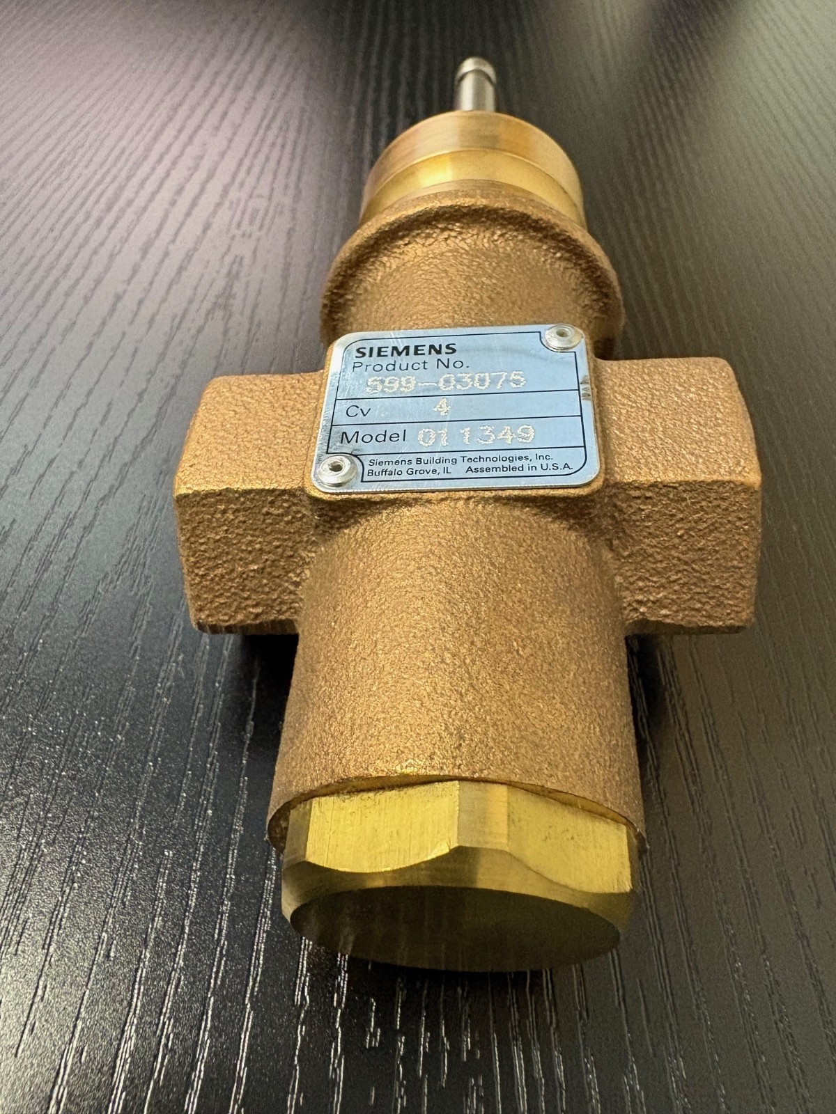 Siemens Flowrite 599 Series Globe Valve 40 VC 1/2″ 599-03075