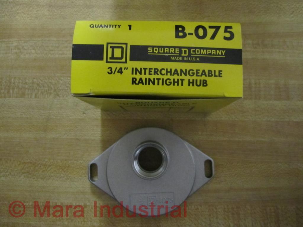 Square D B-075 Interchangeable Raintight Hub (Pack of 3)